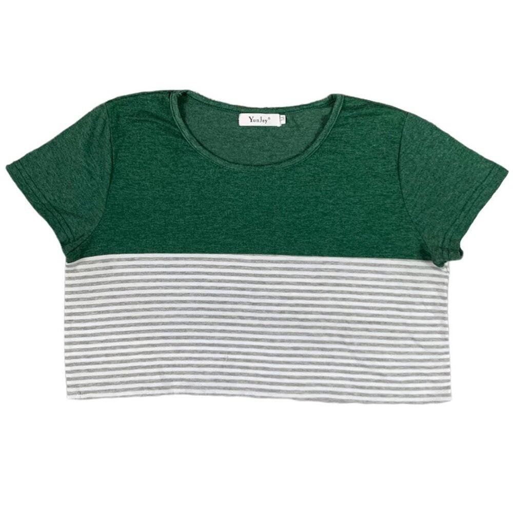 YunJey Crop Top T Shirt